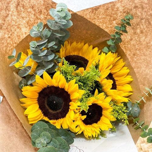 ramos de girasoles sencillos