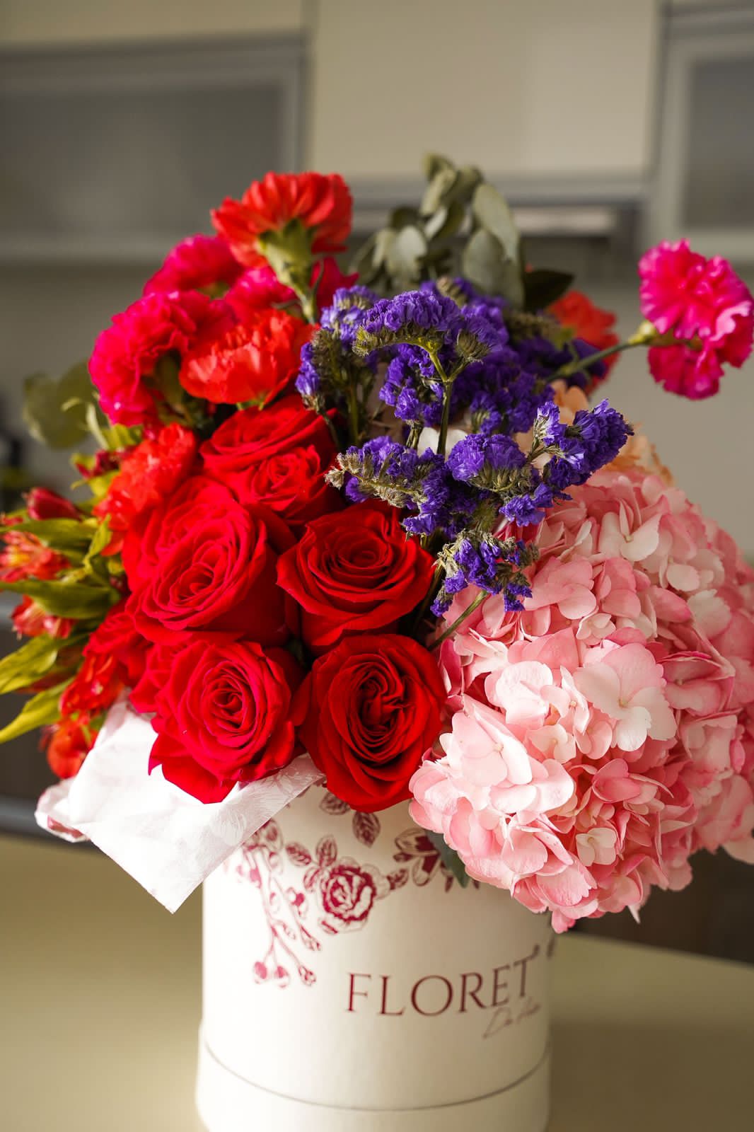 Rosas con caja de lujo